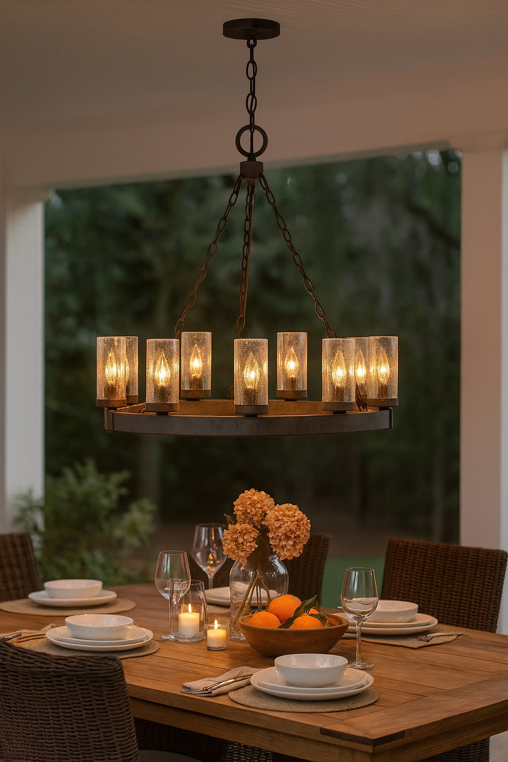 Hinkley Sawyer 30" NineLight Outdoor Candle Chandelier LEDs Included — free download